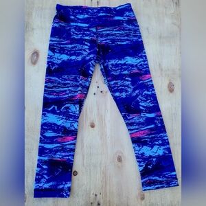 Reflex Blue and Pink Patterned Leggings